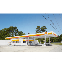 Prefabricated Steel Space Frame Gas Station Design